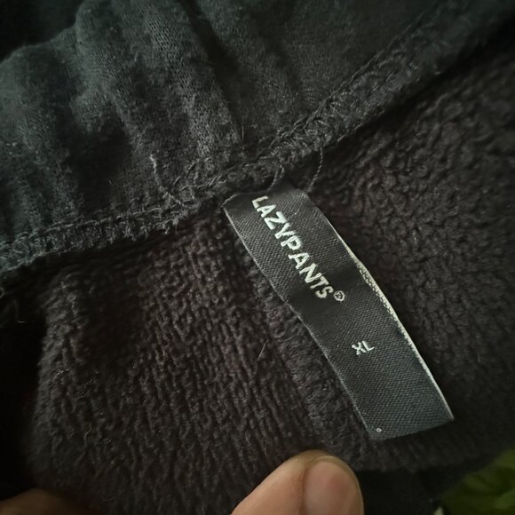 Lazypants Black Jogger Pants With Elastic Waist & Cuffs XL - Picture 5 of 5
